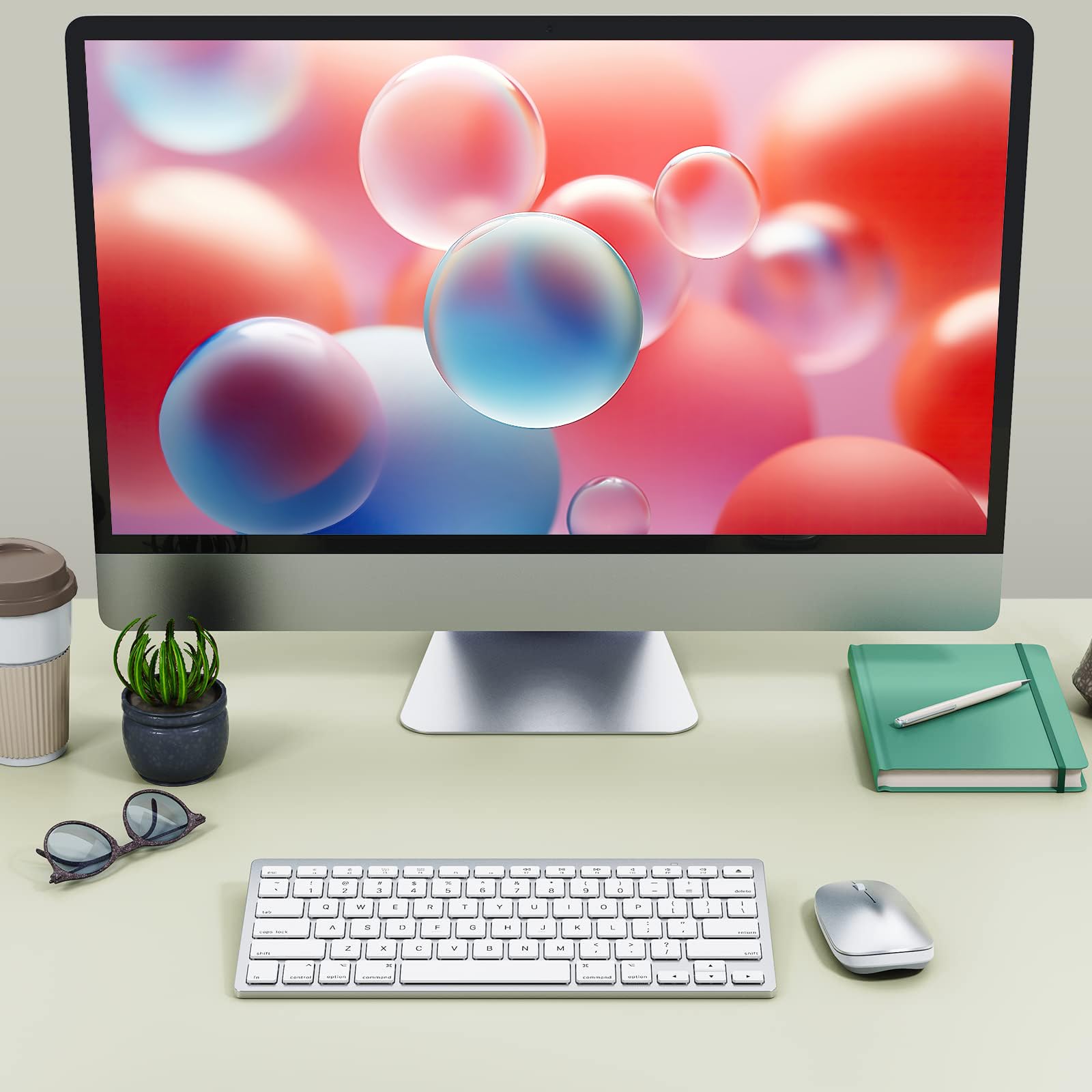 Foto 6 | Teclado Y Ratón Bluetooth Omoton Ultra-slim Para Mac - Venta Internacional.