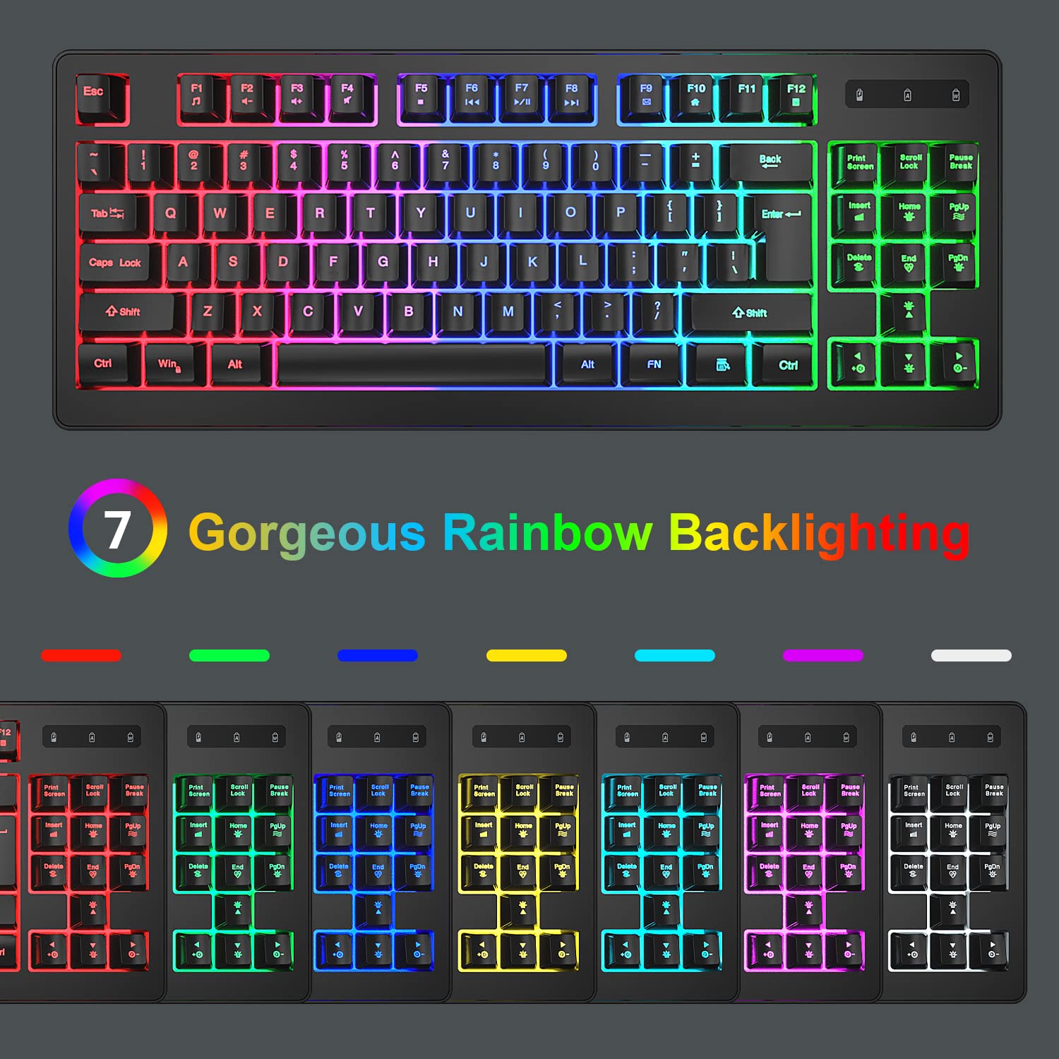 Foto 3 pulgar | Combinación De Teclado Y Ratón Inalámbricos Para Juegos Bluefinger - Venta Internacional.