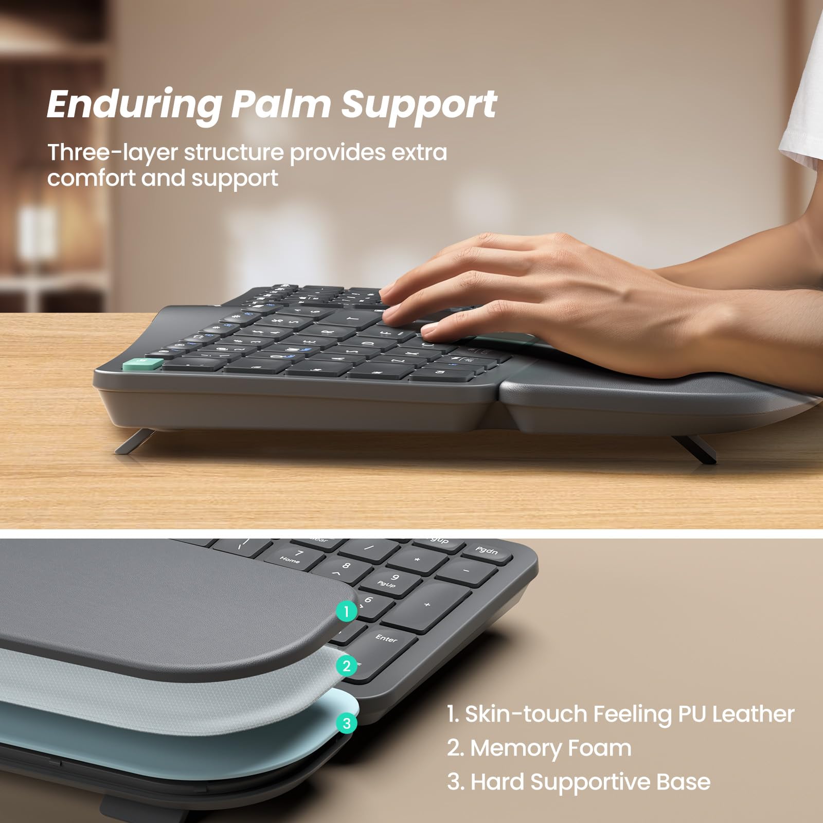 Foto 5 pulgar | Combo De Teclado Y Ratón Nulea Km75 Advanced Ergonomic - Venta Internacional.