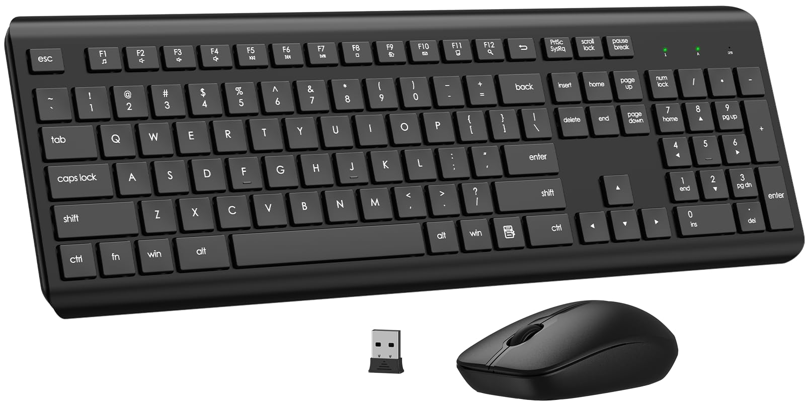 Foto 2 pulgar | Combo De Teclado Y Ratón Inalámbricos Edjo Full Size Silent - Venta Internacional.