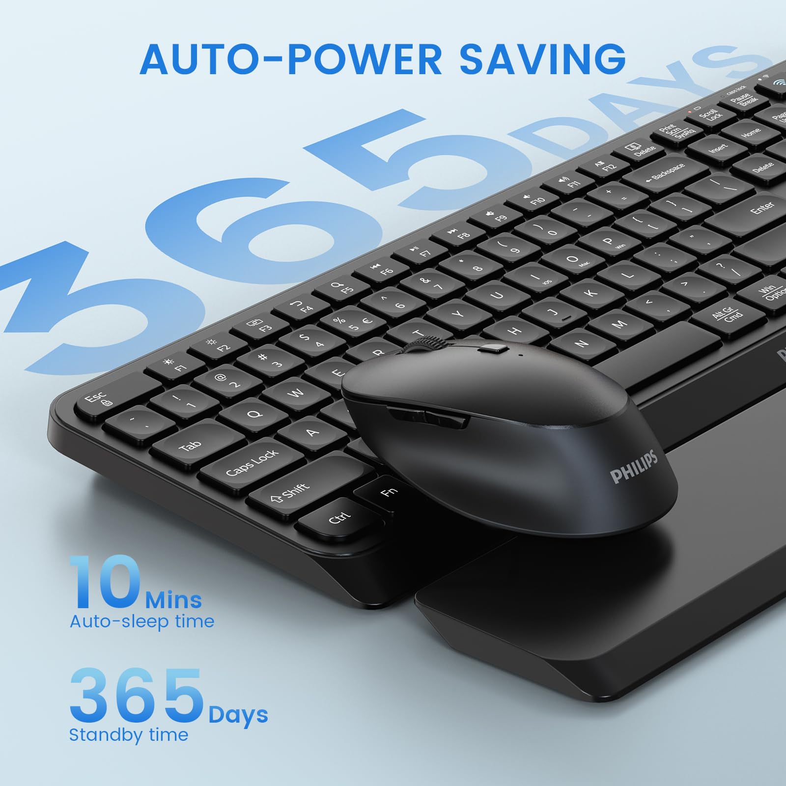 Foto 6 pulgar | Combo de Teclado y Mouse Inalámbrico Philips Spt6607-Venta Internacional