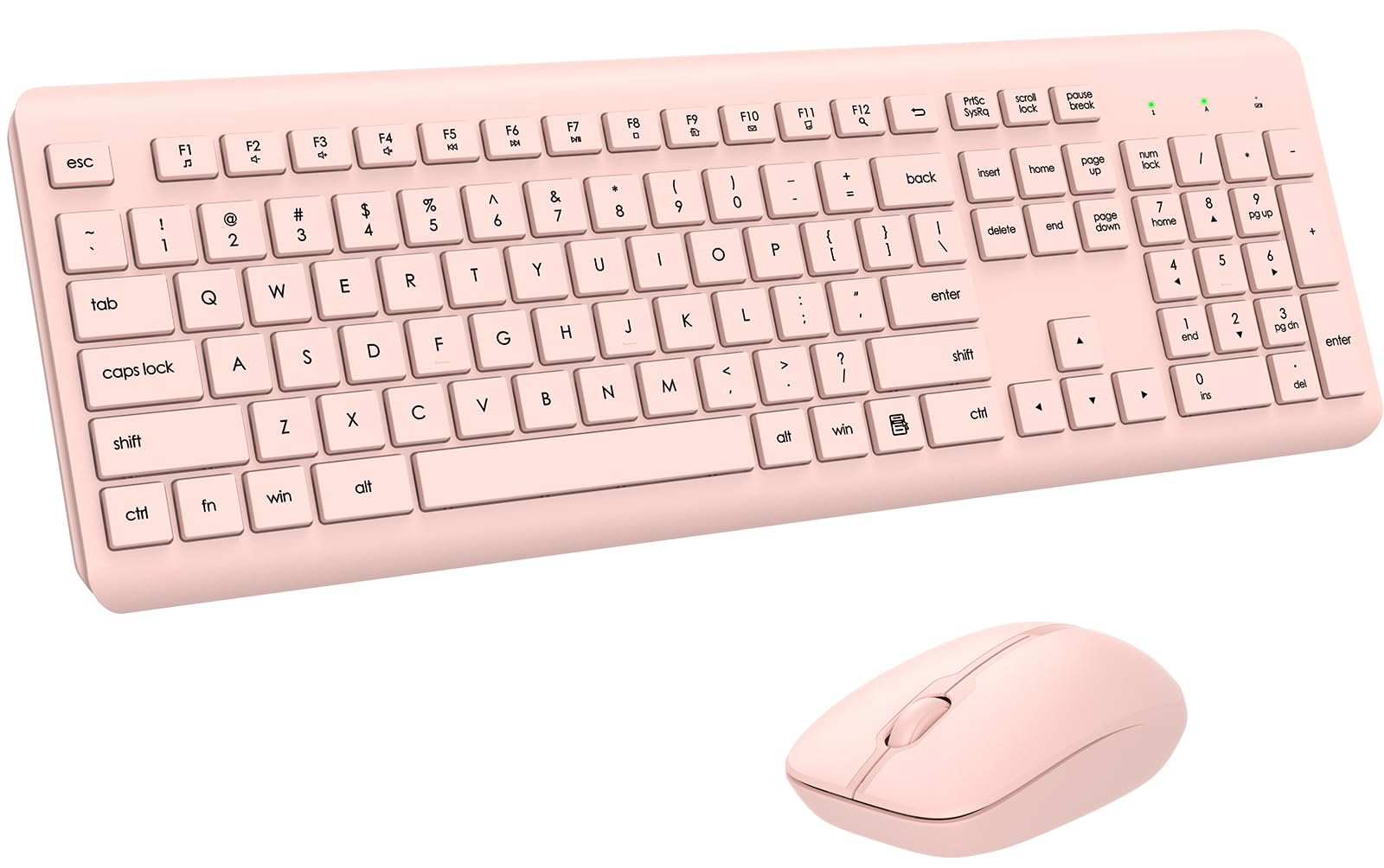 Foto 2 pulgar | Combo De Teclado Y Ratón Inalámbricos Edjo De Tamaño Completo  Rosa - Venta Internacional.