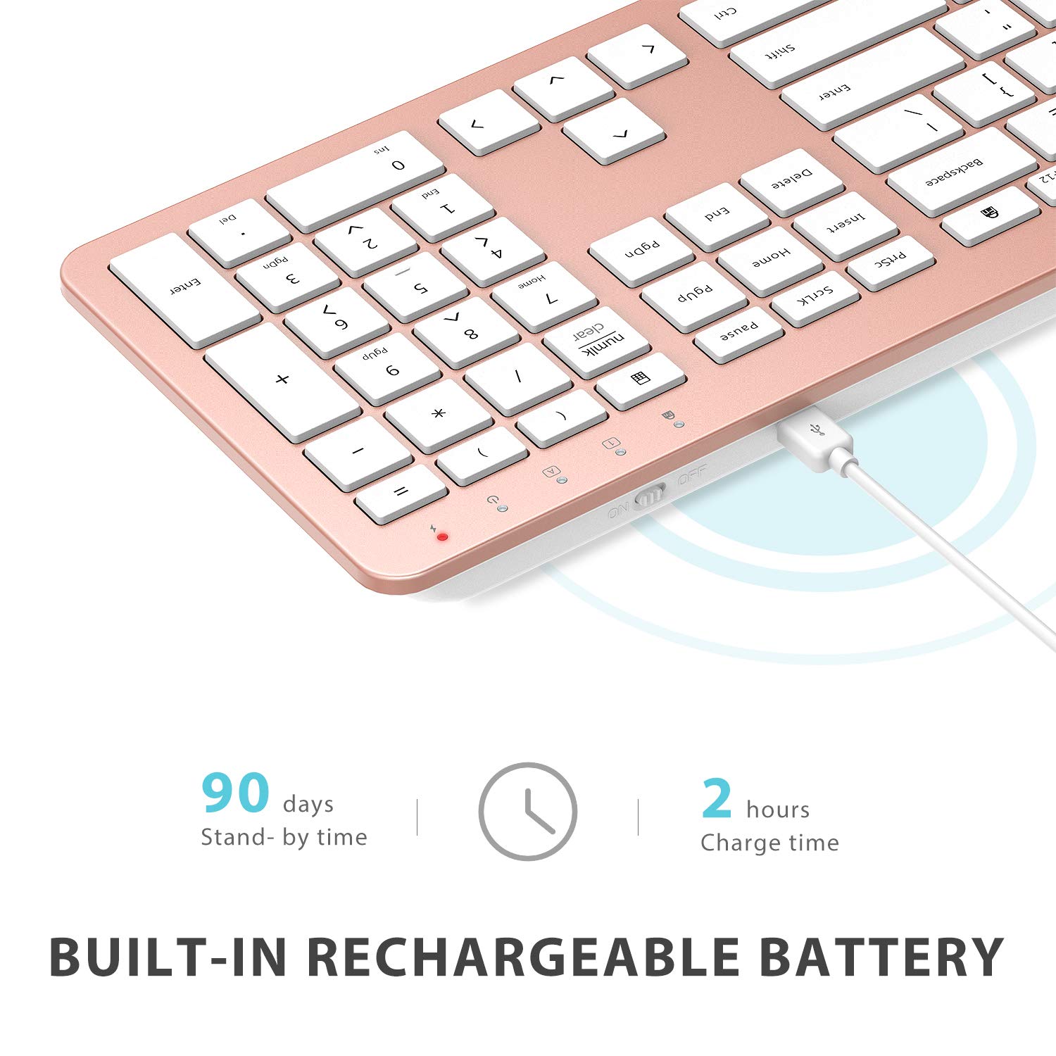 Foto 4 pulgar | Combo De Teclado Y Ratón Inalámbricos Iclever Gk08 Usb-c - Venta Internacional.