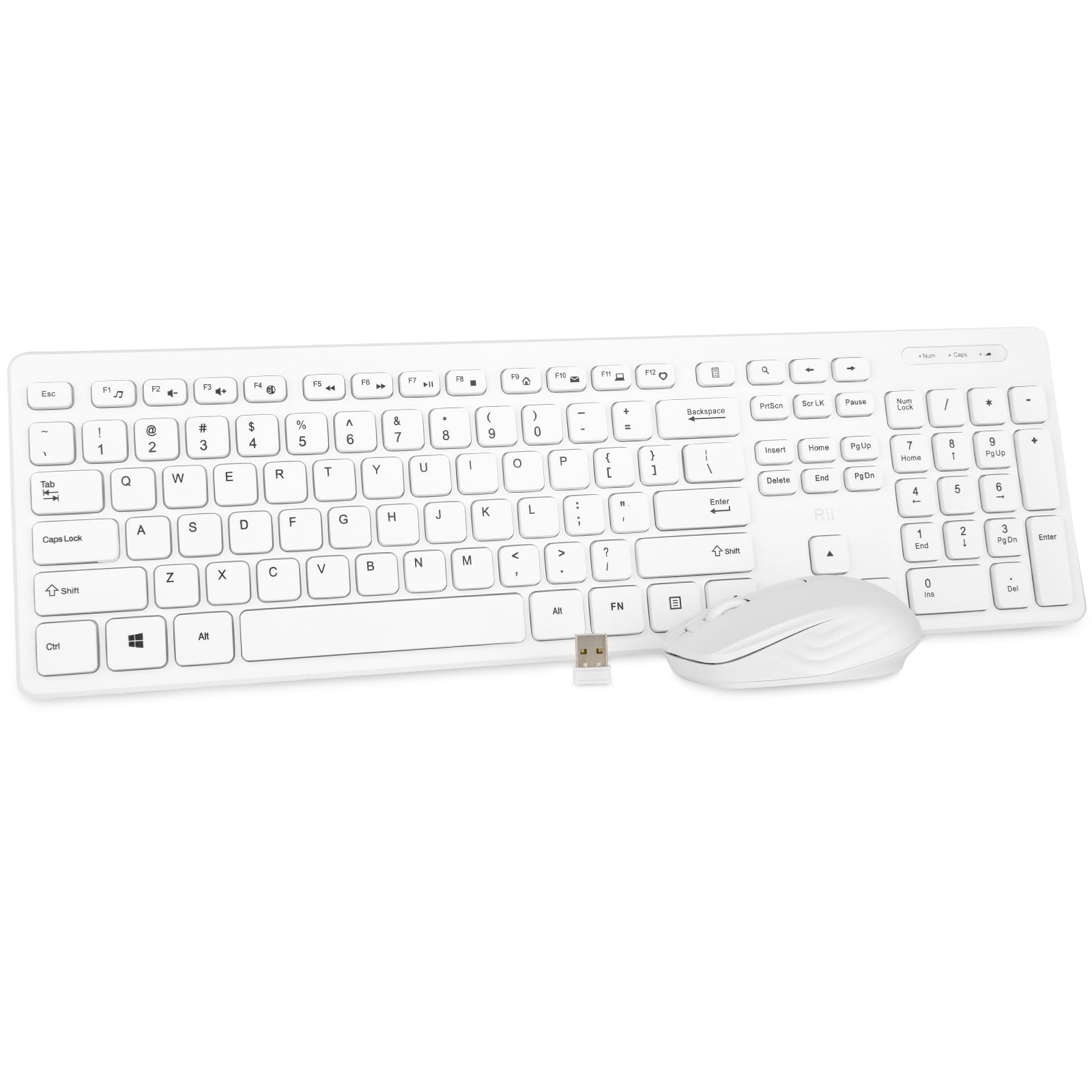 Foto 2 pulgar | Combo De Teclado Y Ratón Inalámbricos Rii Standard Office White - Venta Internacional.