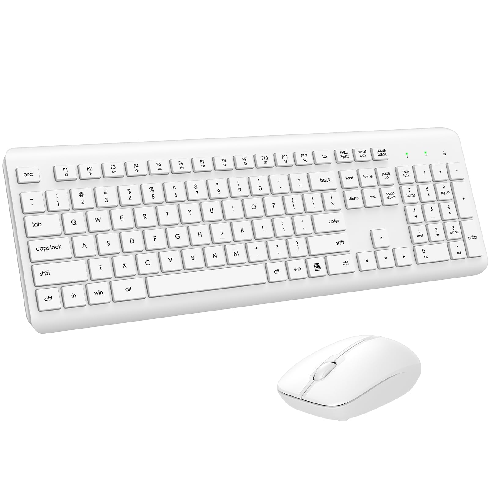 Foto 1 | Combo De Teclado Y Ratón Inalámbricos Edjo De Tamaño Completo  Blanco - Venta Internacional.