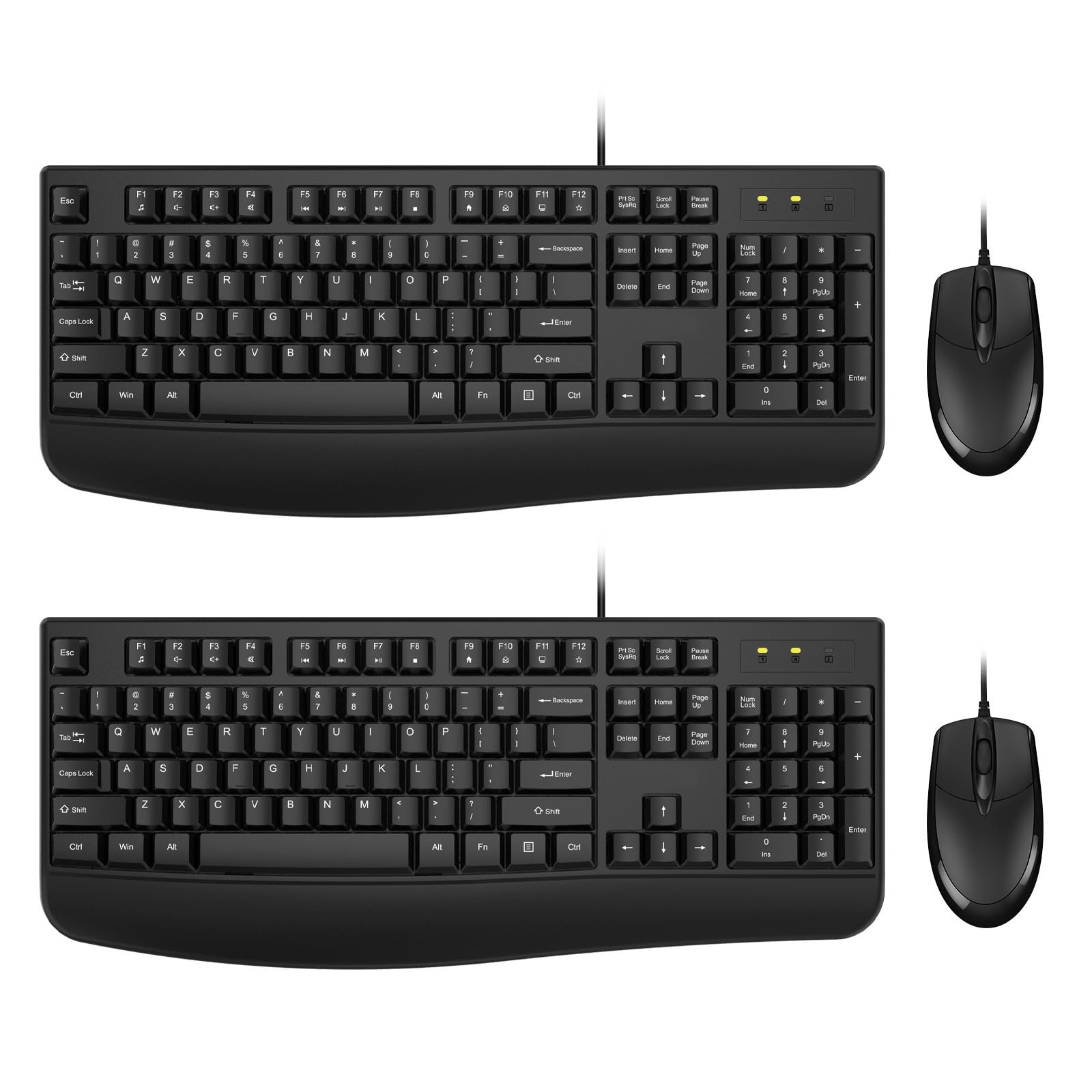 Foto 1 | Combo De Teclado Y Ratón Edjo Ergonómico De Tamaño Completo  Paquete De 2 - Venta Internacional.