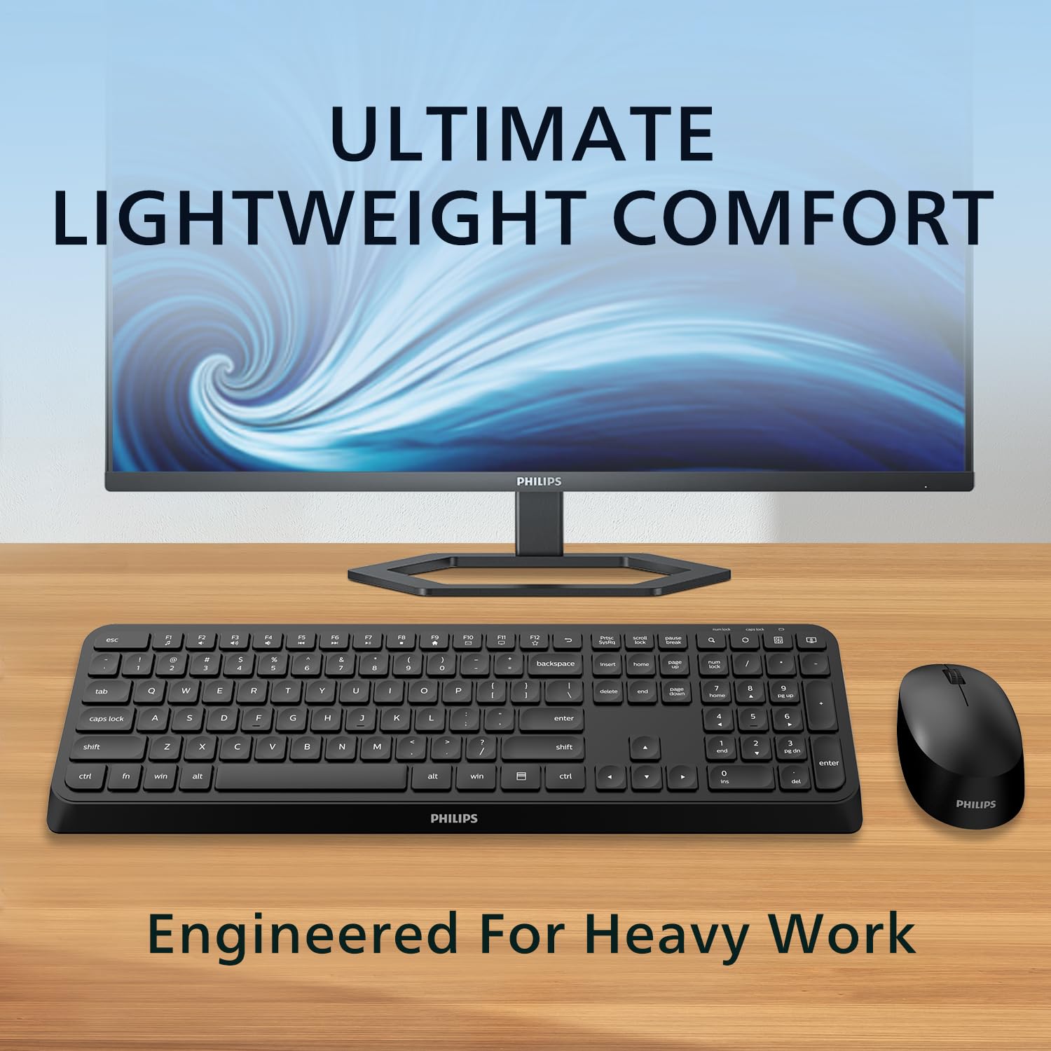 Foto 2 | Combo De Teclado Y Ratón Inalámbricos Philips Professional - Venta Internacional.