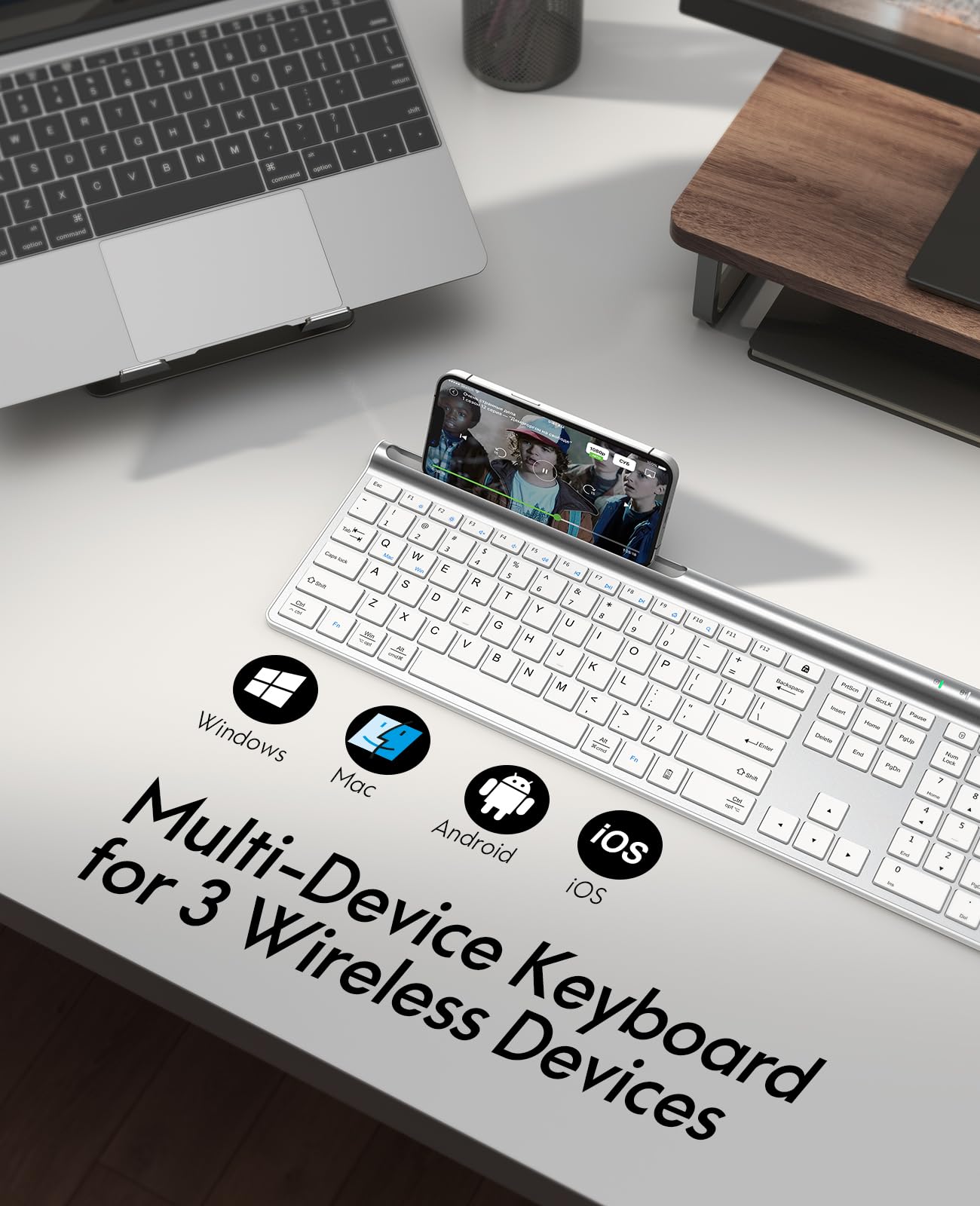 Foto 2 | Combo De Teclado Y Ratón Chesona  Inalámbrico Y Recargable - Venta Internacional.