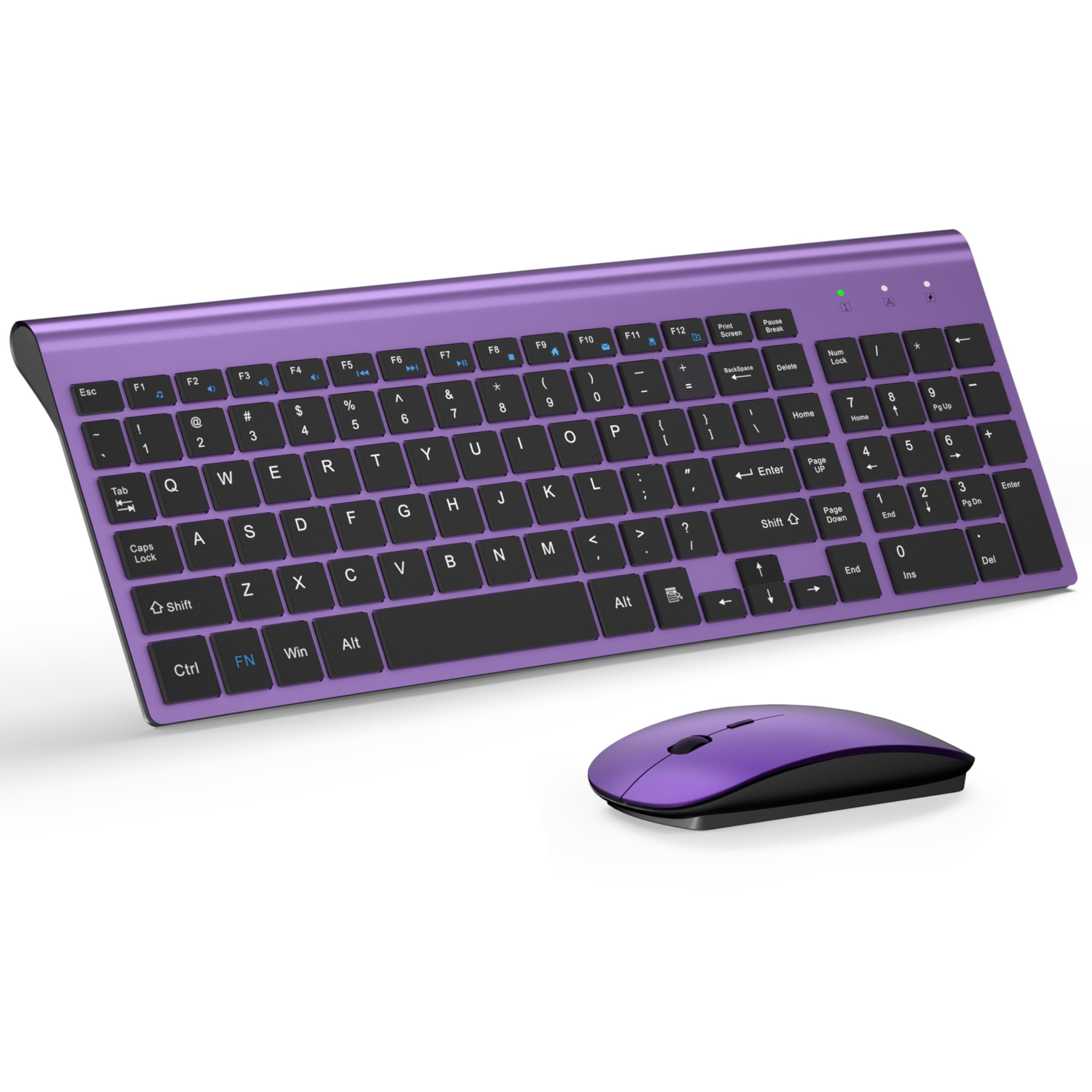 Foto 1 | Combo De Teclado Y Ratón Inalámbricos Topmate Ultra Slim Purple - Venta Internacional.