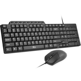 Foto 1 | Combo de Teclado y Mouse Alámbrico Rii Rk203-Venta Internacional