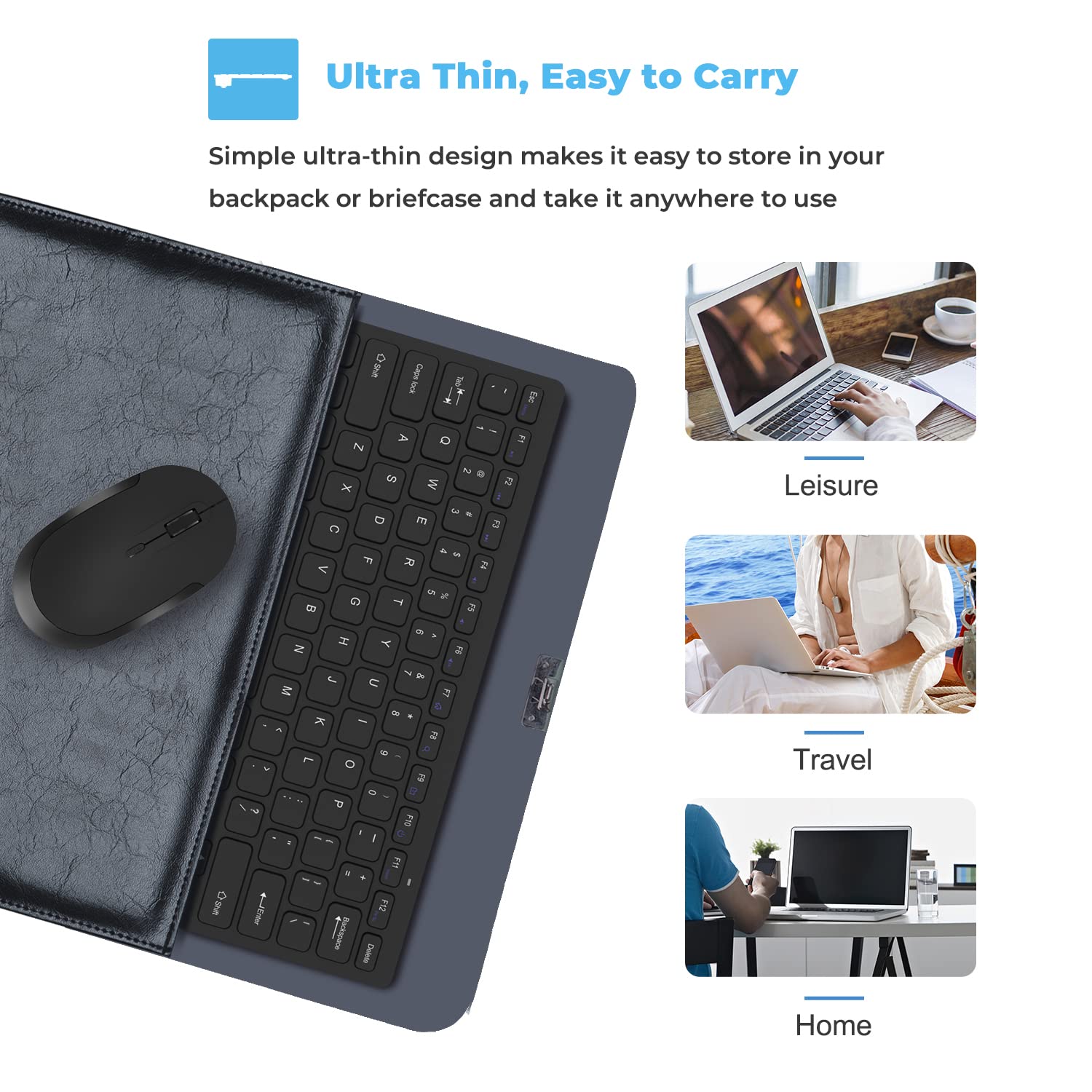 Foto 5 pulgar | Combo De Teclado Y Ratón Inalámbrico Vssoplor Ultra Thin Black - Venta Internacional.