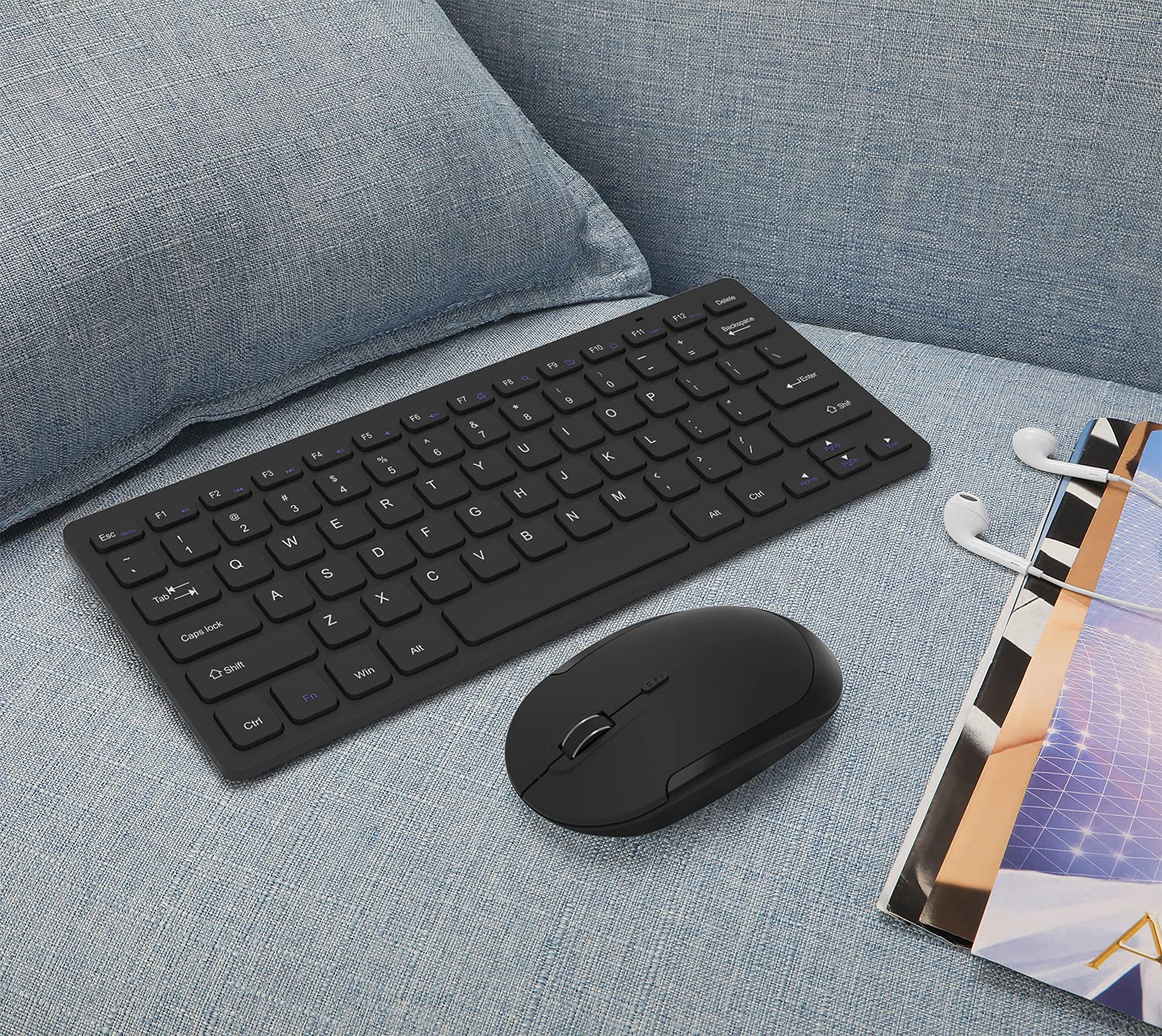 Foto 6 | Combo De Teclado Y Ratón Inalámbrico Vssoplor Ultra Thin Black - Venta Internacional.