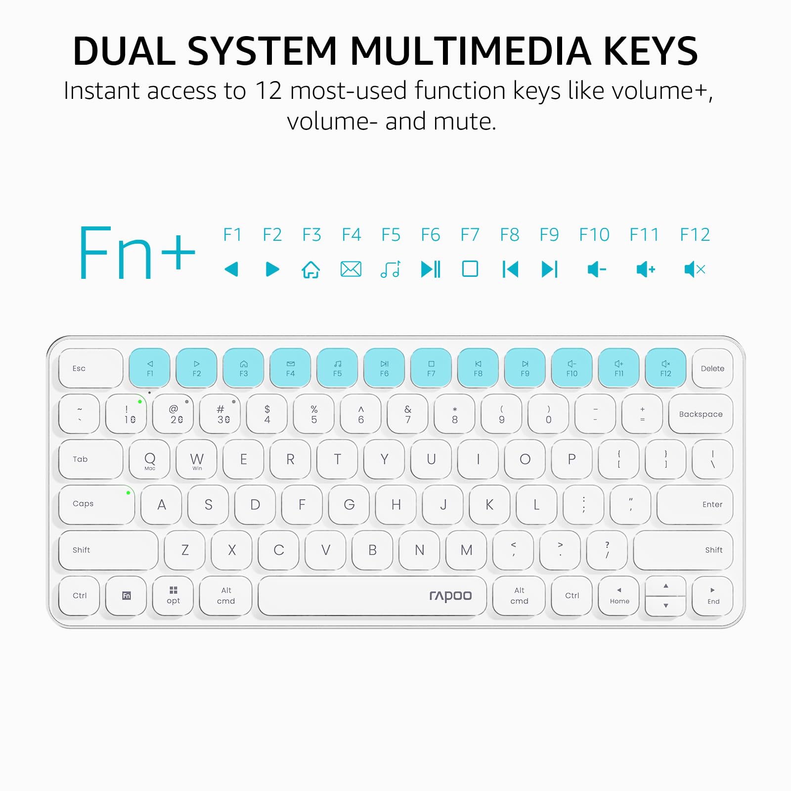 Foto 7 pulgar | Combo De Teclado Y Ratón Rapoo 9010m Wireless Bluetooth 5.0 - Venta Internacional.