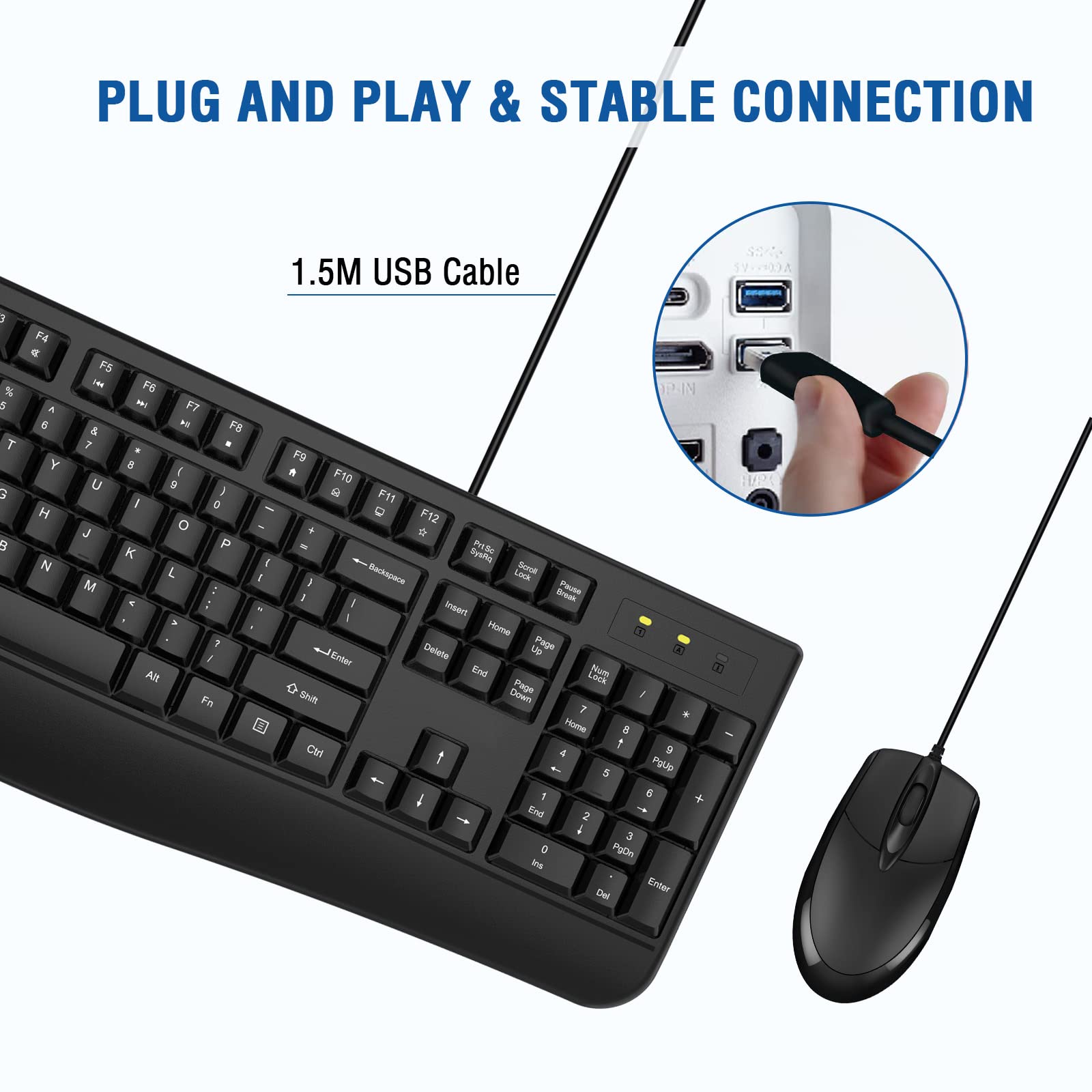 Foto 4 pulgar | Combo De Teclado Y Ratón Edjo Ergonómico De Tamaño Completo - Venta Internacional.