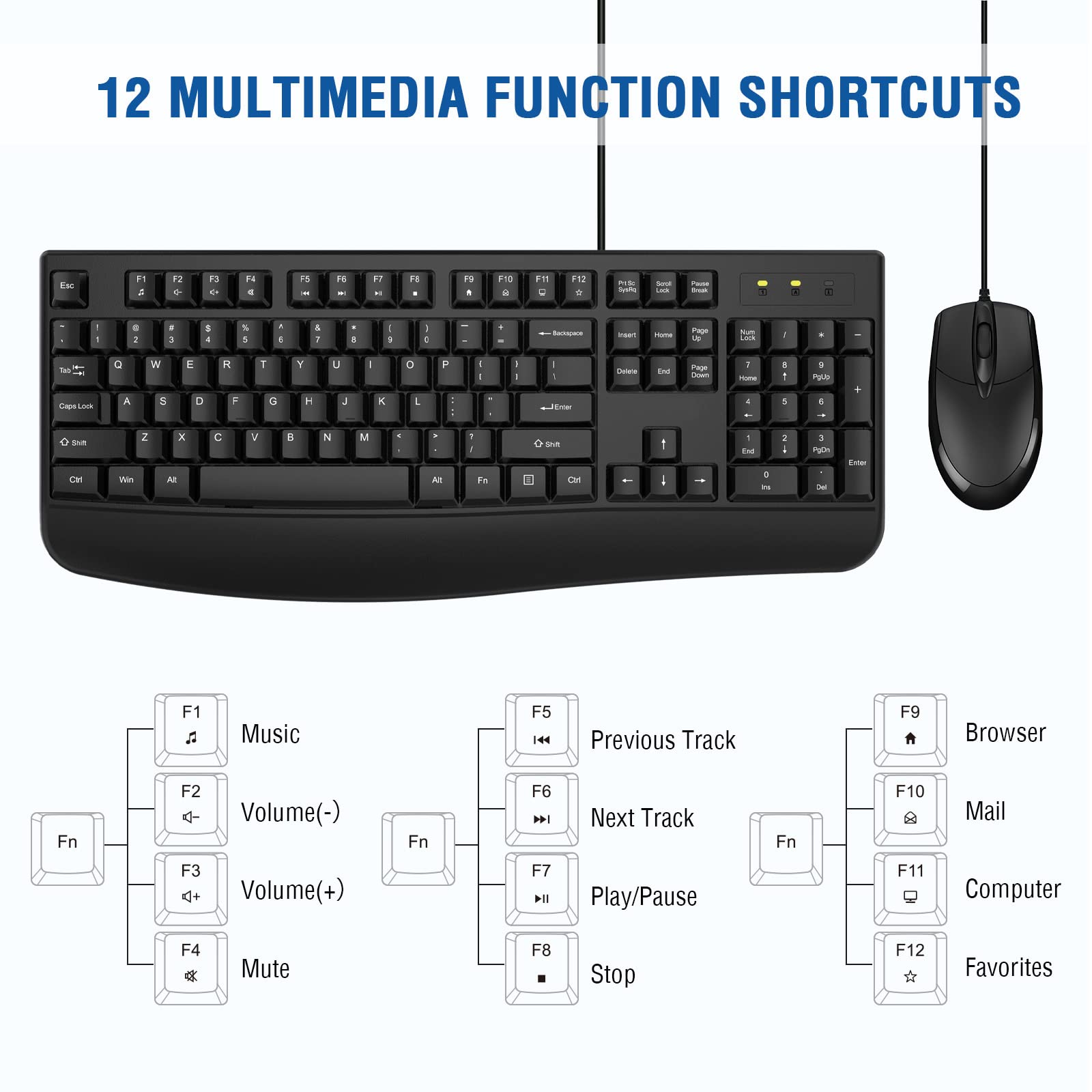Foto 5 pulgar | Combo De Teclado Y Ratón Edjo Ergonómico De Tamaño Completo - Venta Internacional.