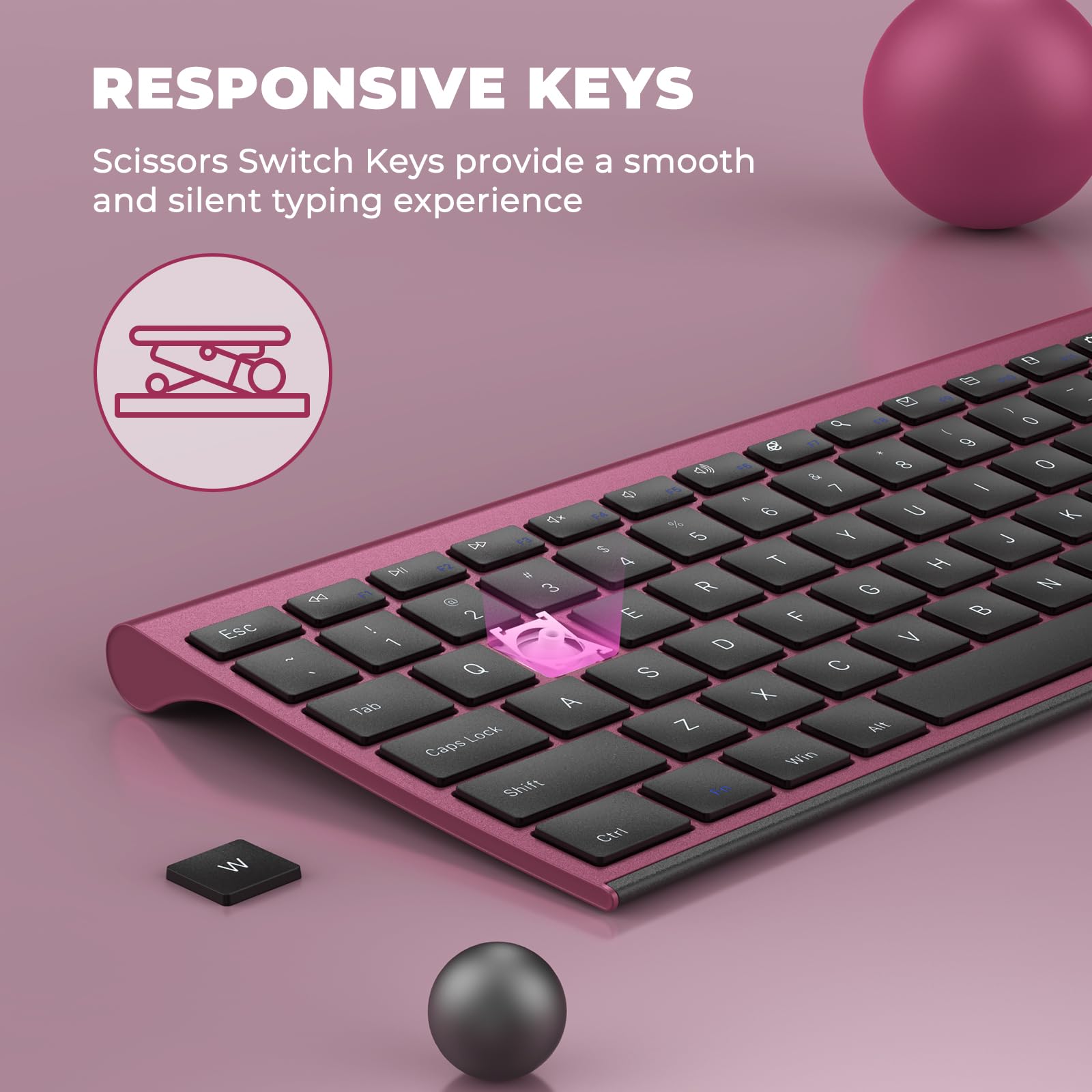 Foto 4 pulgar | Combo Inalámbrico De Teclado Y Ratón Vssoplor Recargable - Venta Internacional.