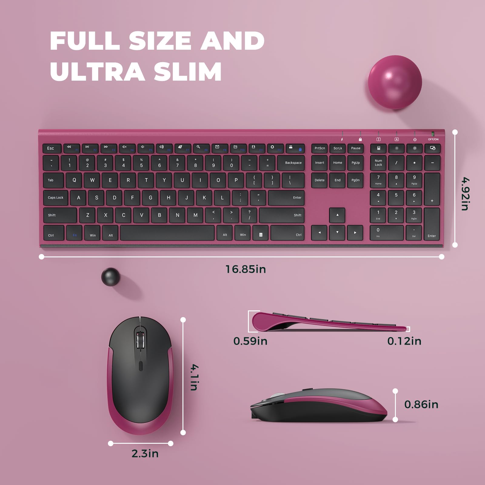Foto 7 pulgar | Combo Inalámbrico De Teclado Y Ratón Vssoplor Recargable - Venta Internacional.