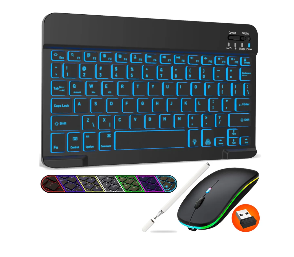 Foto 2 pulgar | Xtellar Teclado Negro +mouse 2.4g +lápiz Para Ipad/tablet/laptop Ñ