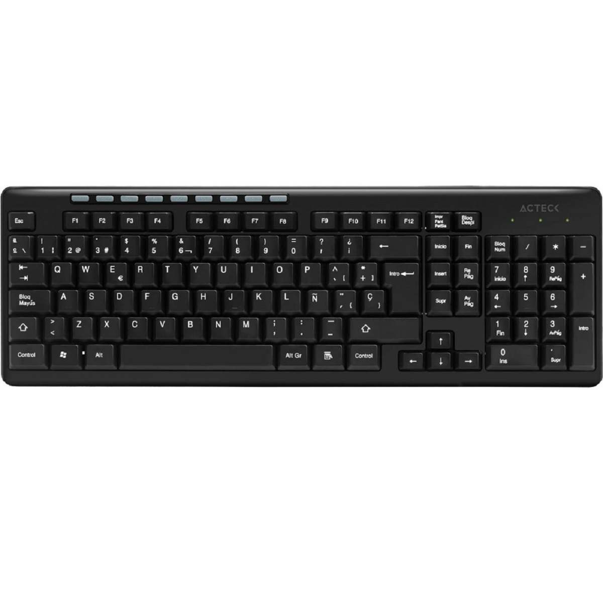 Foto 2 pulgar | Teclado Acteck Ac-913973 Inalámbrico Negro Estándar
