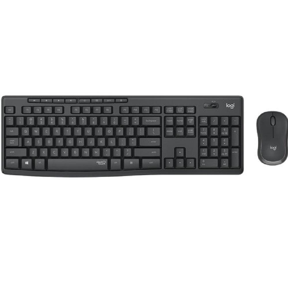 Foto 2 pulgar | Kit de Teclado y Mouse Logitech Qwerty Óptico 920-009792 Negro