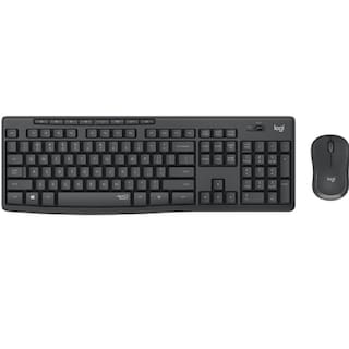 Foto 1 | Kit de Teclado y Mouse Logitech Qwerty Óptico 920-009792 Negro