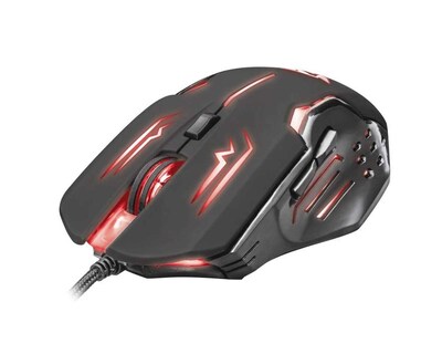 Foto 1 | Mouse Gamer Trust Rava Gxt 108 color Negro 2000 Dpi's 6 Botones
