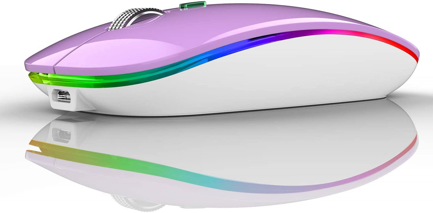 Venta Internacional: Mouse Bluetooth Inalámbrico De Tenmos, Modo Dual Delgado Led (bluetooth 5.1 + Usb) 2.4ghz Si