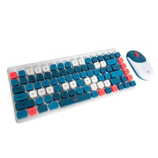 Foto 1 | Kit Teclado y Mouse para Computadora STF Viva color Azul