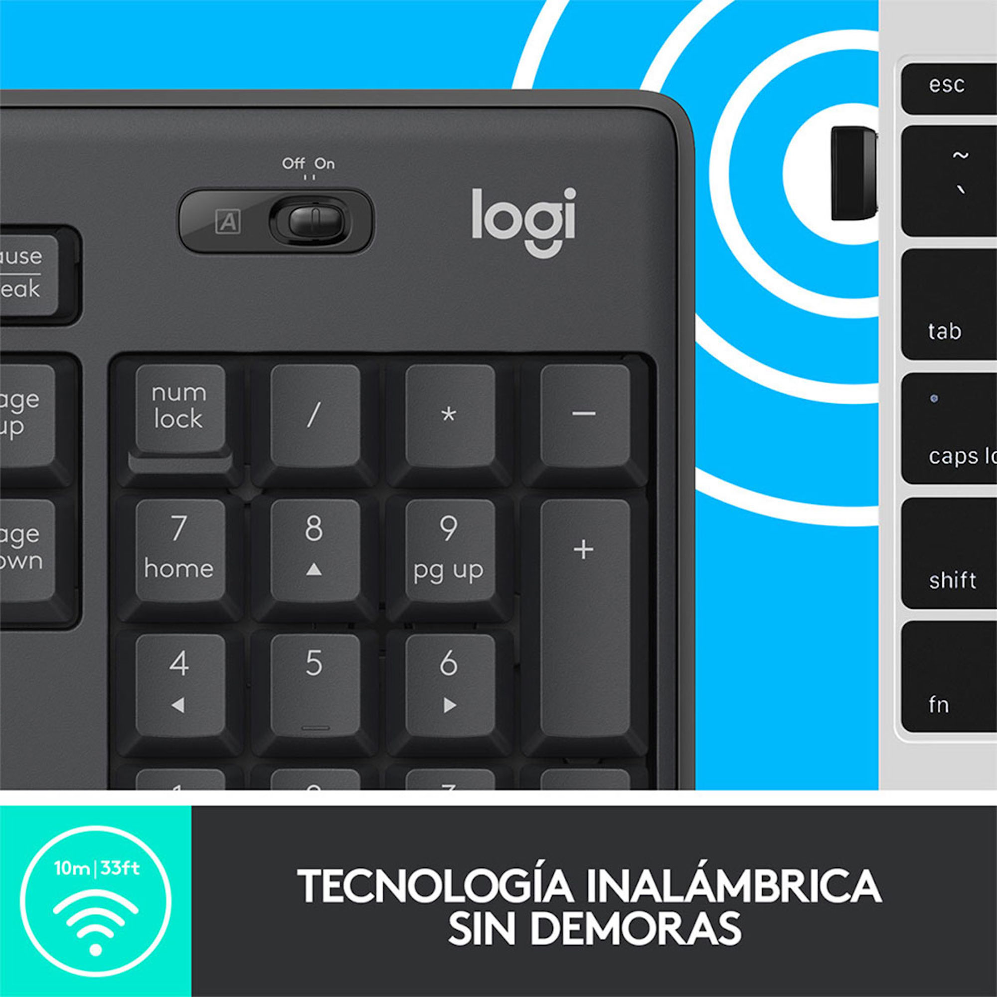 Foto 4 | Kit Logitech Mk295 Teclado Y Mouse Inalámbrico Usb 920-009792