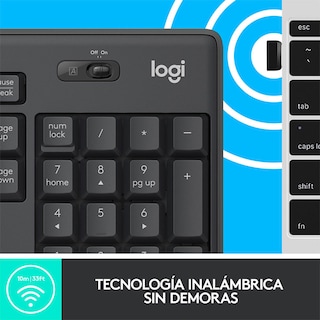 Foto 4 | Kit Logitech Mk295 Teclado Y Mouse Inalámbrico Usb 920-009792