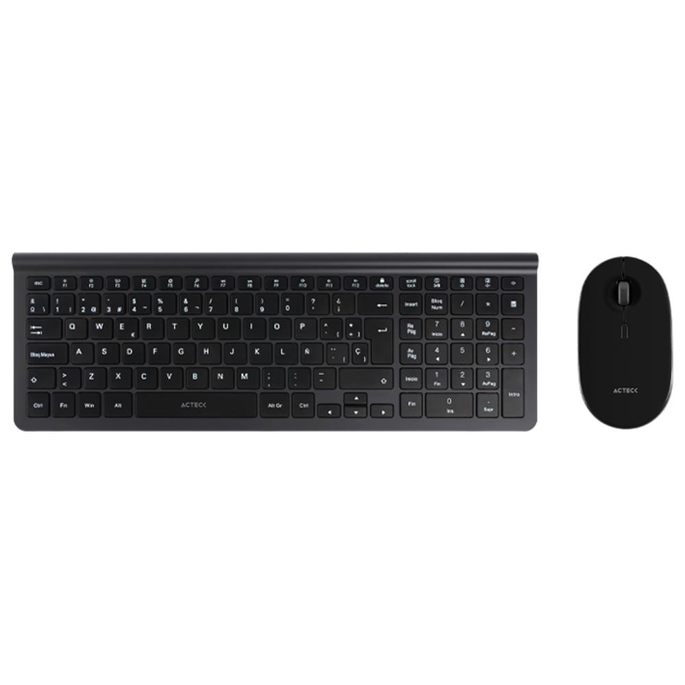 Foto 1 | Kit Teclado y Mouse Acteck Creator Inspire Edge Inalámbrico Usb 2.4ghz Ultra Delgado color Negro