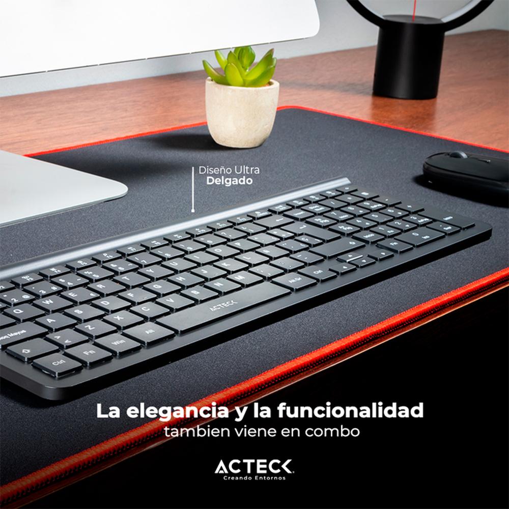 Foto 5 pulgar | Kit Teclado y Mouse Acteck Creator Inspire Edge Inalámbrico Usb 2.4ghz Ultra Delgado color Negro