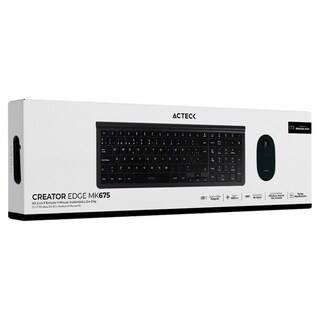 Foto 5 | Kit Teclado y Mouse Acteck Creator Inspire Edge Inalámbrico Usb 2.4ghz Ultra Delgado color Negro