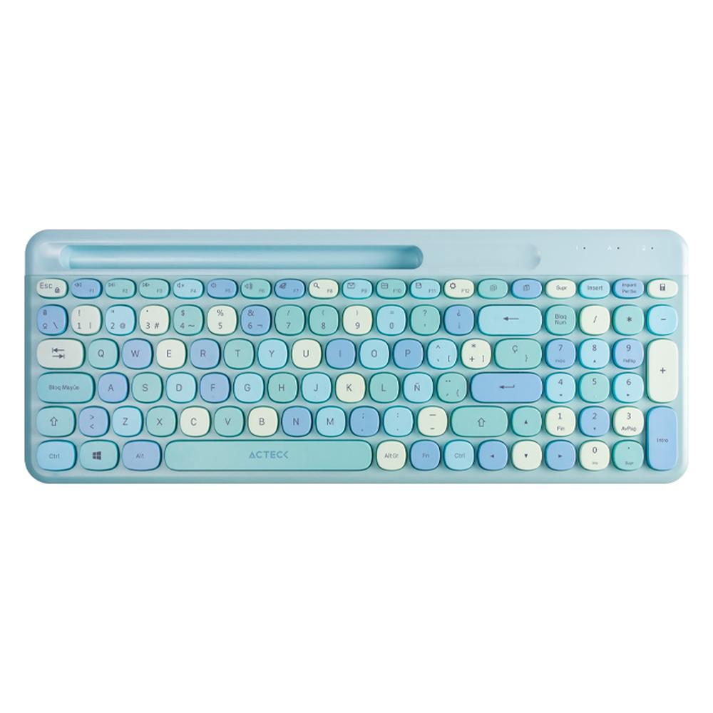 Foto 4 | Teclado y Mouse Acteck Creator Chic Colors Inalámbrico Usb 2.4ghz Delgado Azul