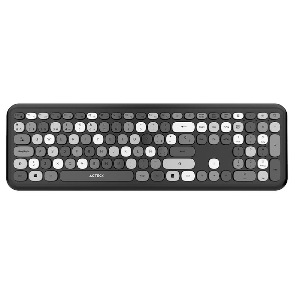 Foto 4 | Teclado y Mouse Acteck Creator Chic Colors Inalámbrico Usb 2.4ghz Delgado Gris