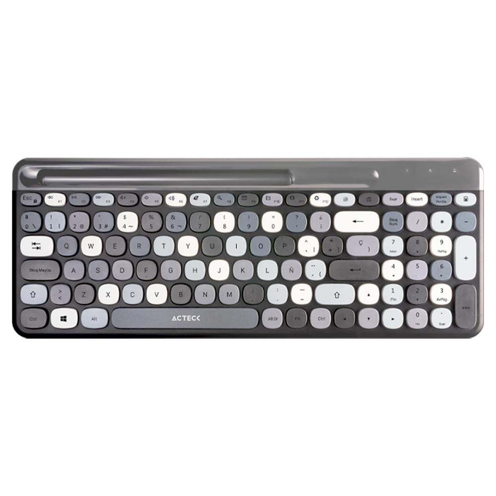 Foto 4 | Teclado y Mouse Acteck Creator Chic Colors Inalámbrico Usb 2.4ghz Delgado Gris