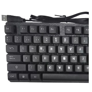 Foto 3 | Teclado Oficina En Español, Con Ñ , Uso Rudo, Mouse Eo Safe Imports Esi-9438 Negro
