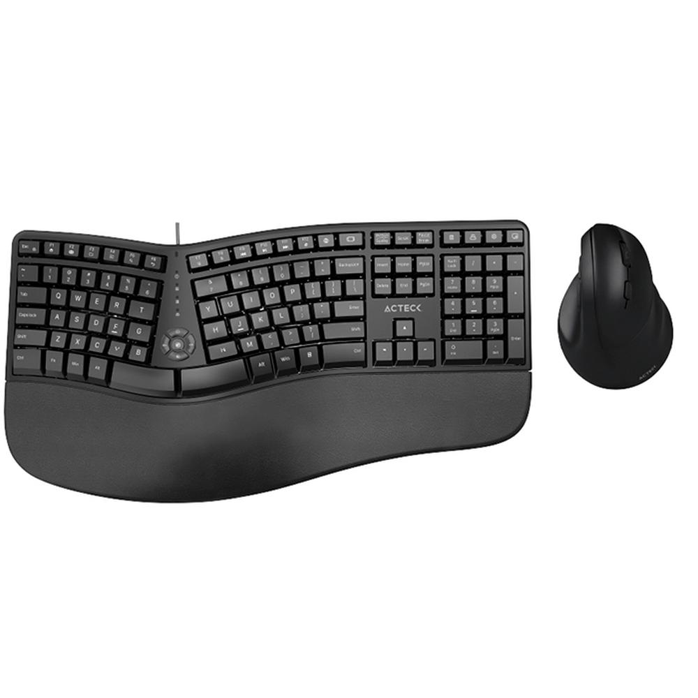 Foto 2 pulgar | Teclado con Mouse Acteck Inalámbrico color Negro 2 Piezas