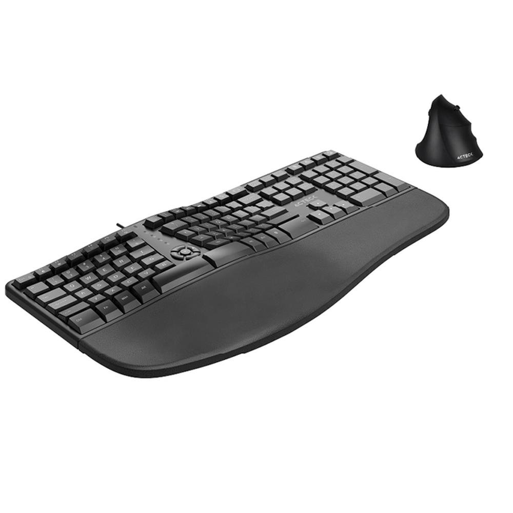 Foto 3 pulgar | Teclado con Mouse Acteck Inalámbrico color Negro 2 Piezas