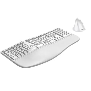 Foto 2 | Teclado con Mouse Acteck Inalámbrico color Blanco 2 Piezas