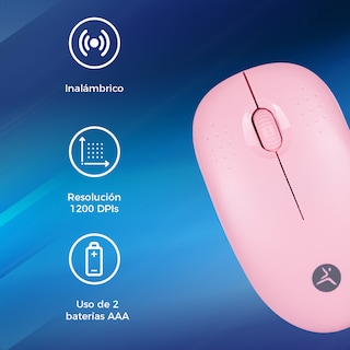 Foto 7 | Kit Combo Rosa Teclado Y Mouse Inalámbrico Con Descansa Muñecas