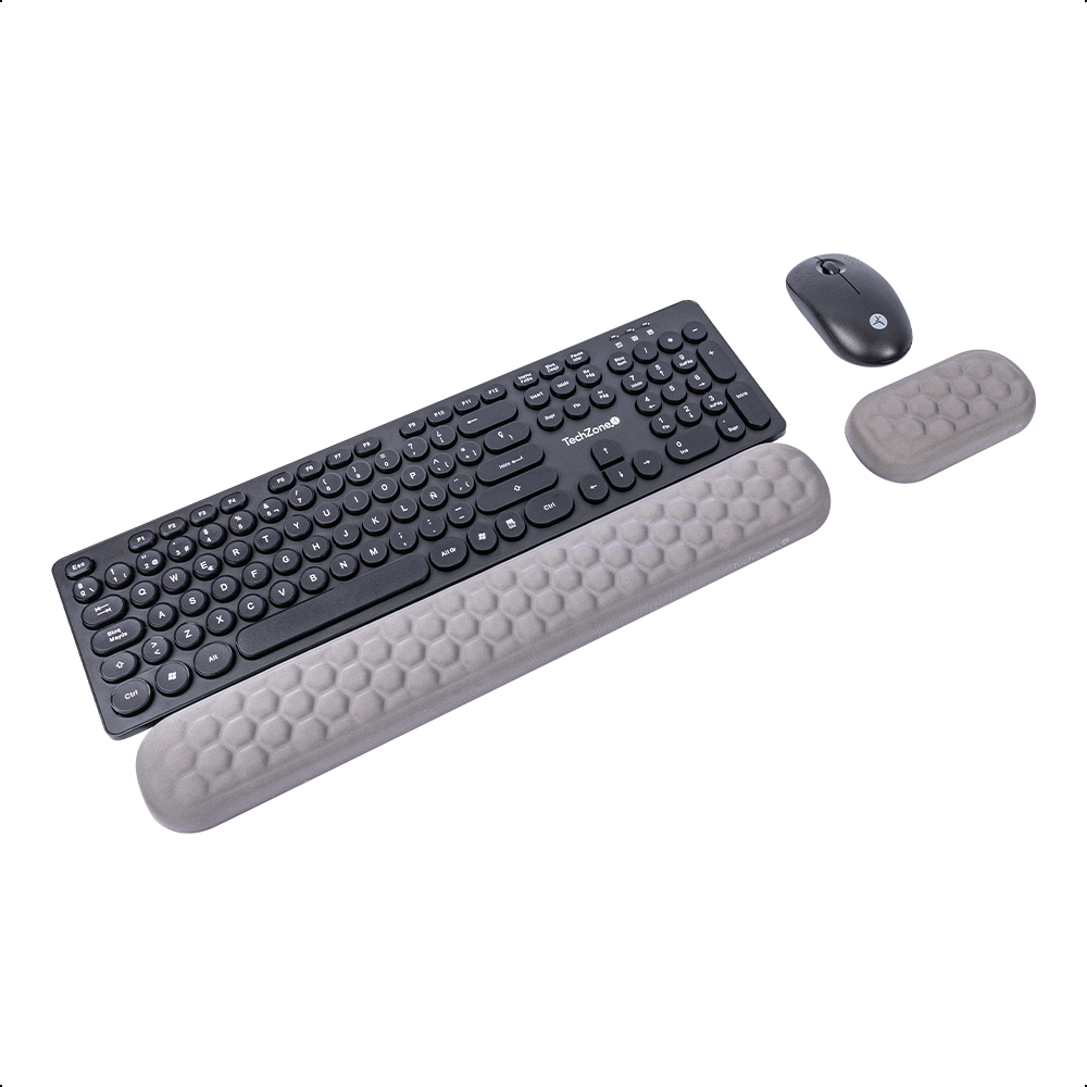 Foto 3 pulgar | Kit Combo Negro Teclado Inalámbrico Con Descansa Muñecas