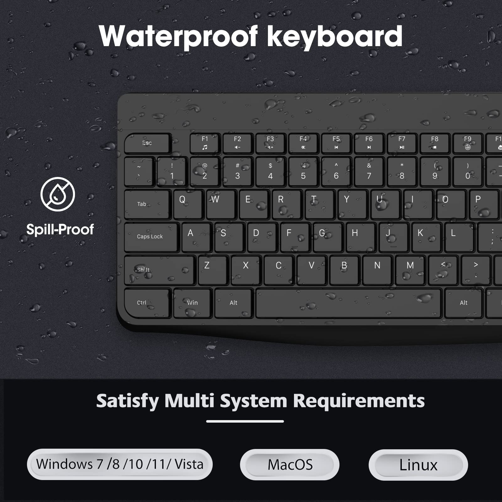 Foto 4 pulgar | Teclado con Mouse Inalámbrico Koorui 2 Piezas-Venta Internacional