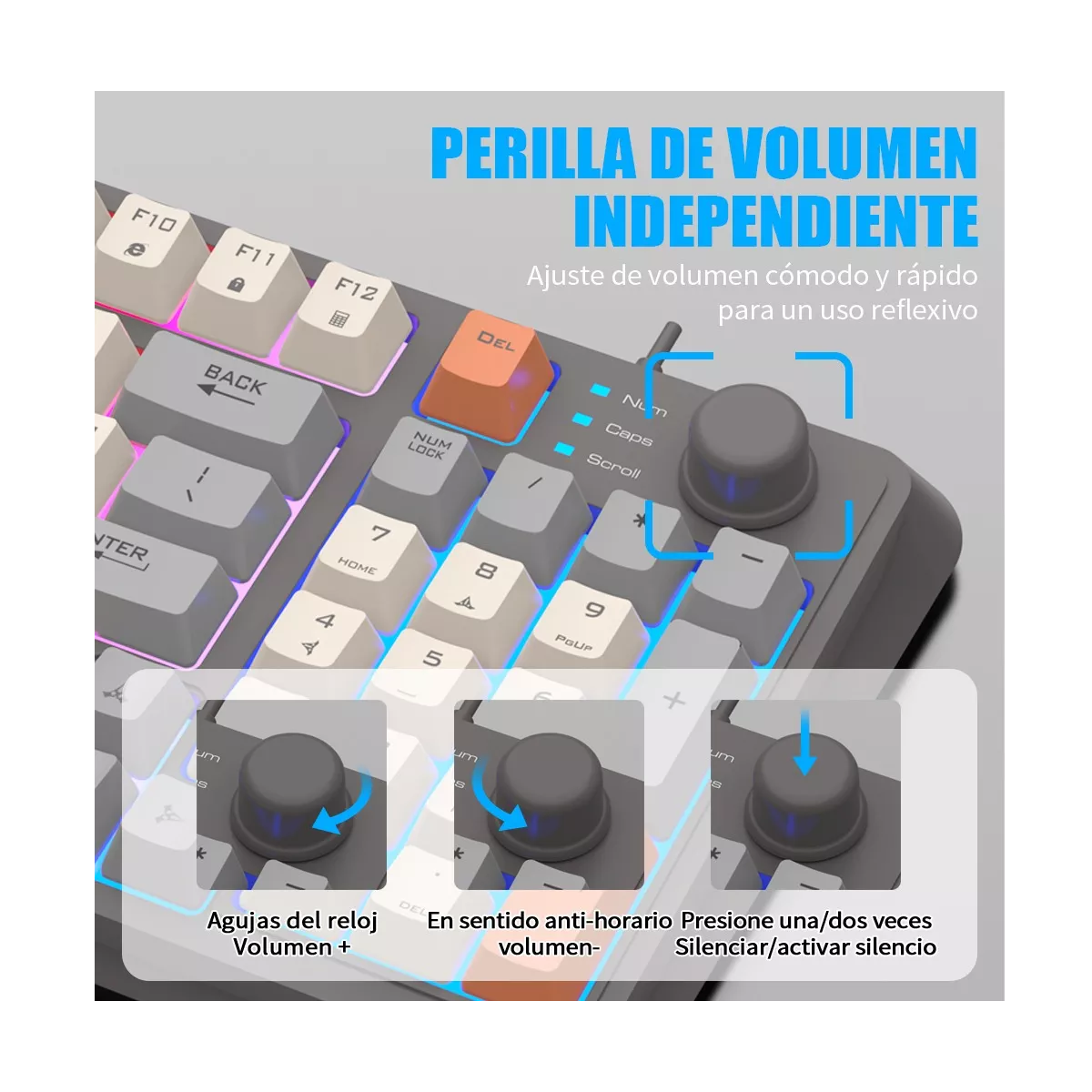 Foto 3 | Kit De Teclado Y Mouse Gamer Español  Teclado Y Mouse Eo Safe Imports Esi-14201 Multicolor