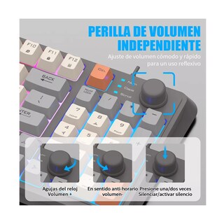 Foto 3 | Kit De Teclado Y Mouse Gamer Español Teclado Y Mouse Eo Safe Imports Esi-14201 Multicolor
