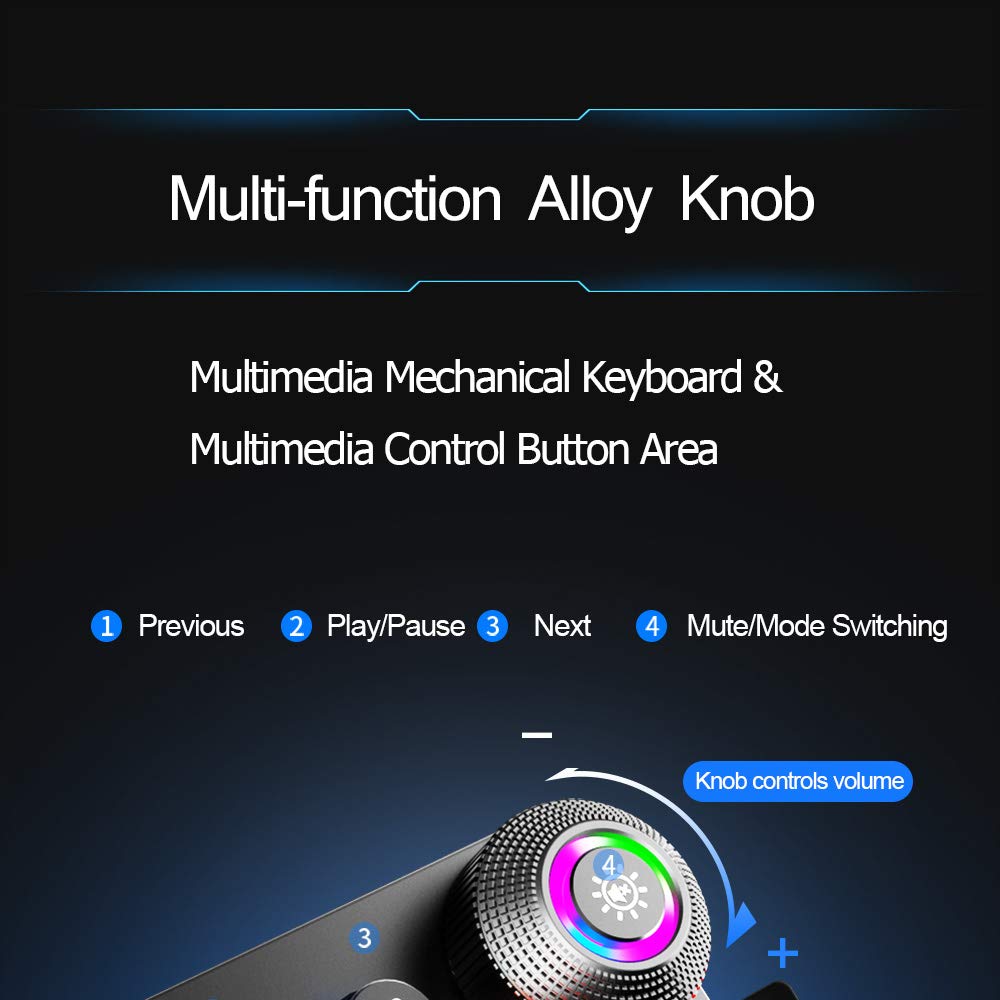 Foto 3 | Teclado Mecánico Aula F2088 Classic Black Switch White Led - Venta Internacional.
