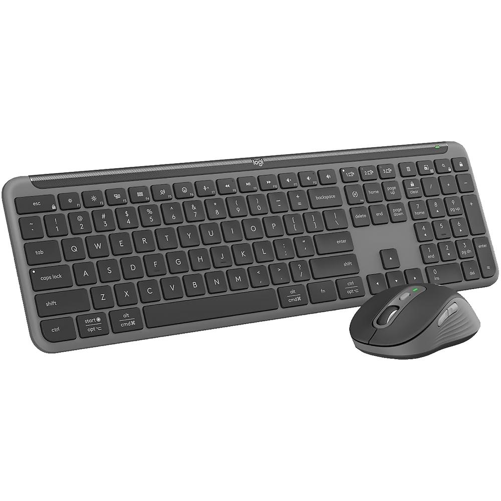 Foto 5 | Kit Teclado Mouse Logitech Signature Slim Mk950 Inalambrico Graphite