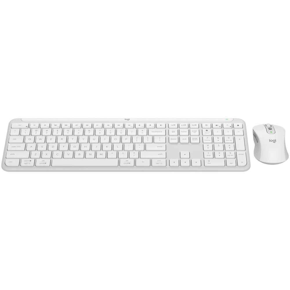 Foto 6 pulgar | Kit Teclado Mouse Logitech Signature Slim Mk950 Inalambrico Off White