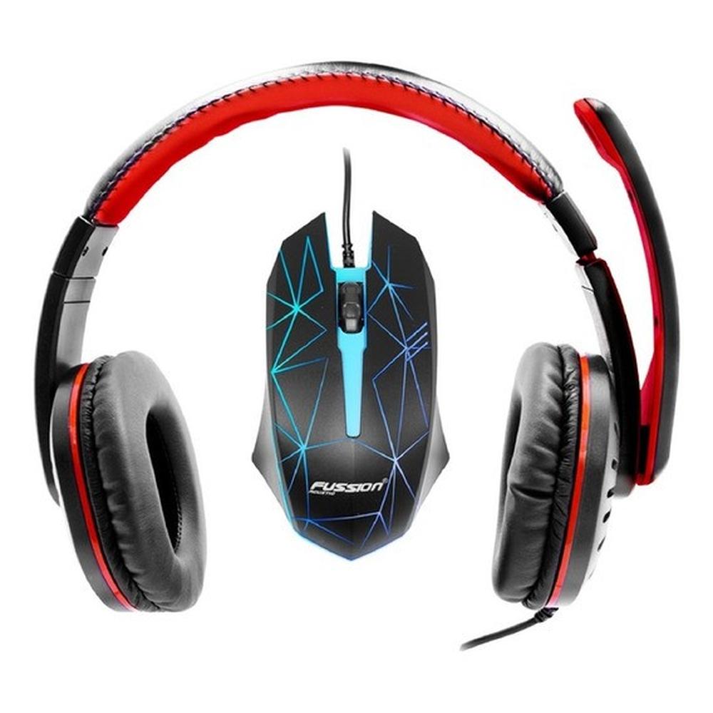 Kit Gamer Audifonos y Mouse con Led
