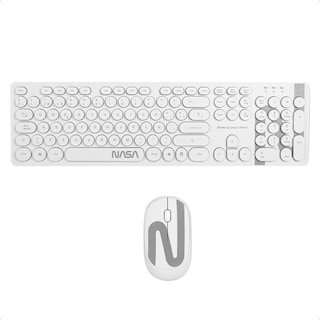 Foto 1 | Combo Teclado Y Mouse Inalámbrico Nasa Blanco Usb